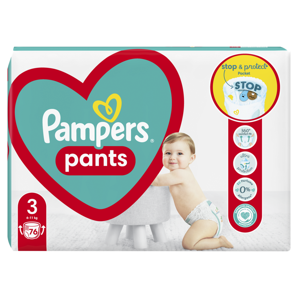 Pampers pants pelene GP 3 midi 6-11kg 76kom
