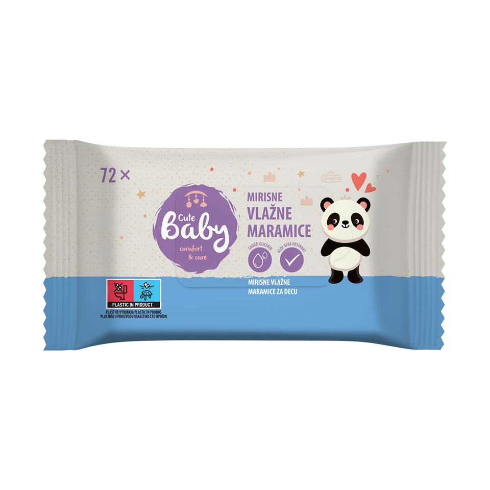Mirisne vlazne maramice Cute baby 72/1