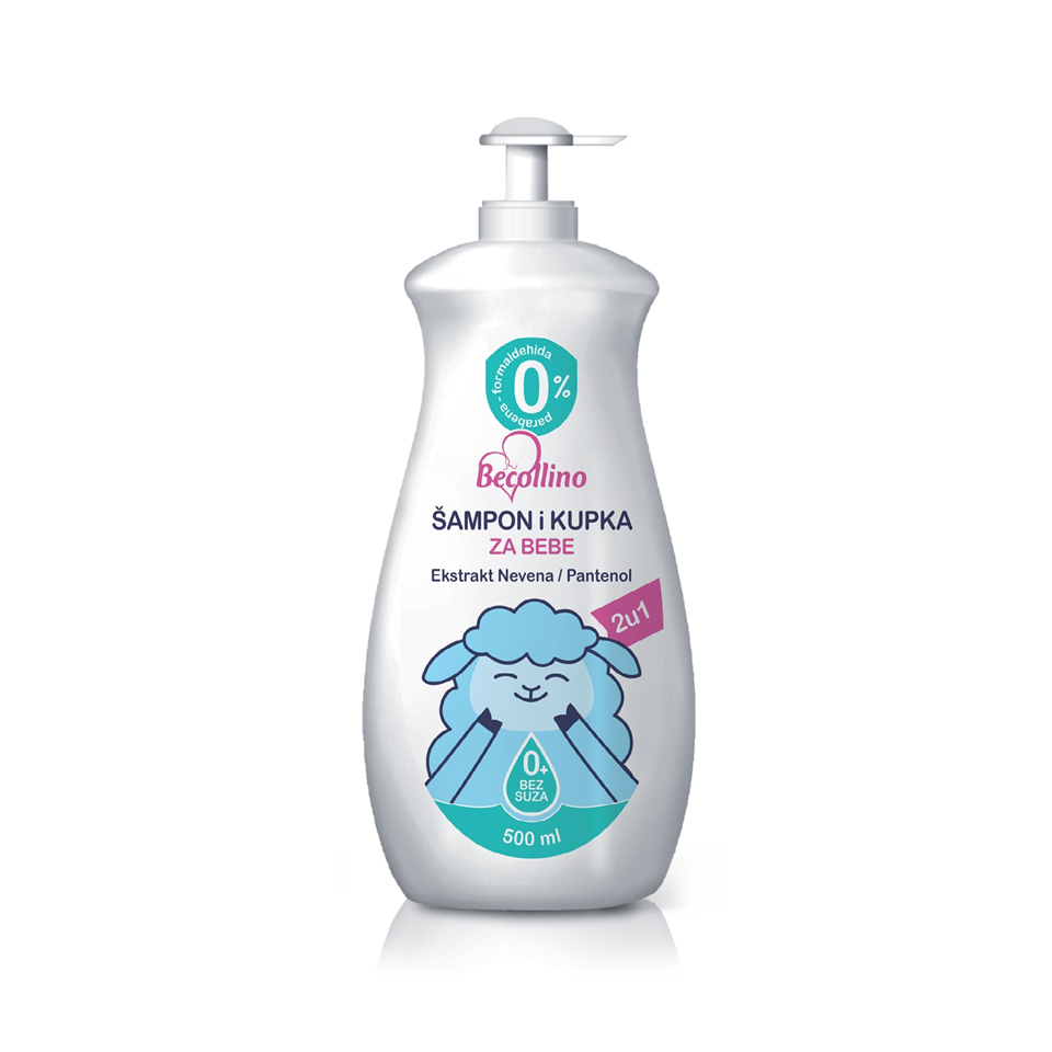 Samp.i kupka za bebe 2u1 Becollino 500ml