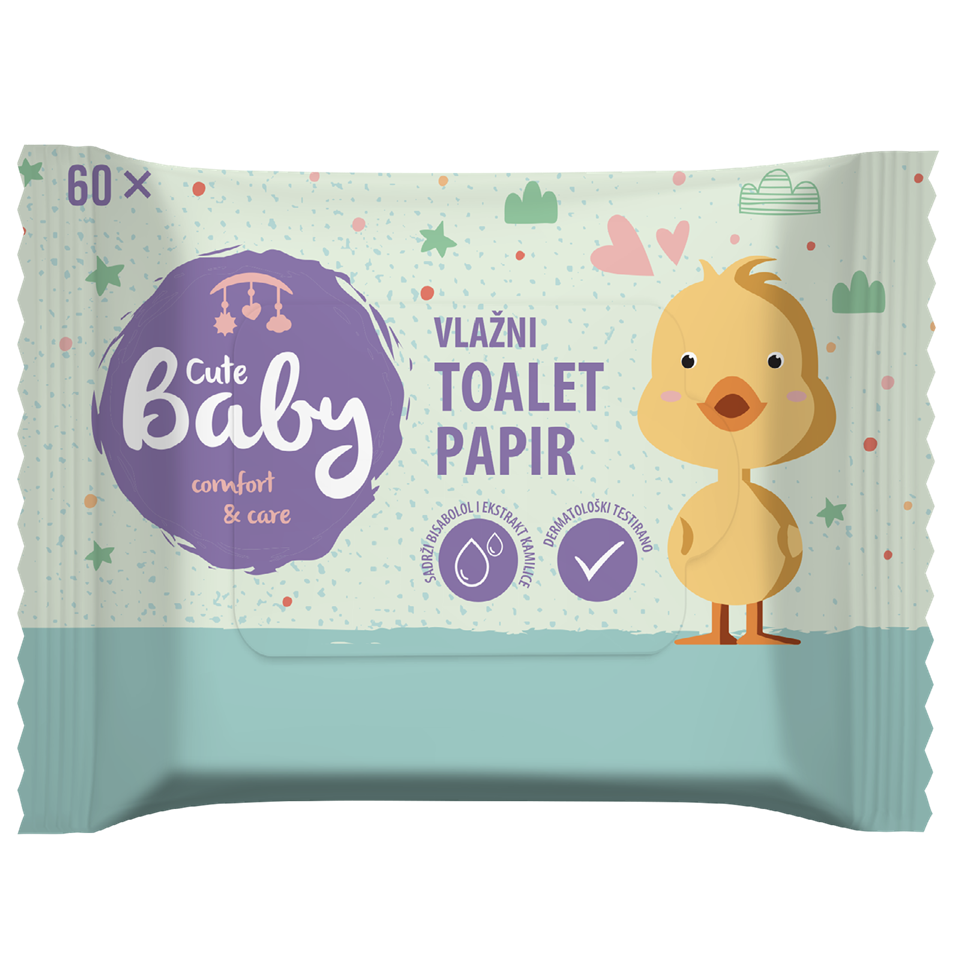 Toalet.pap.dec.vlaz.Cute baby 60/1