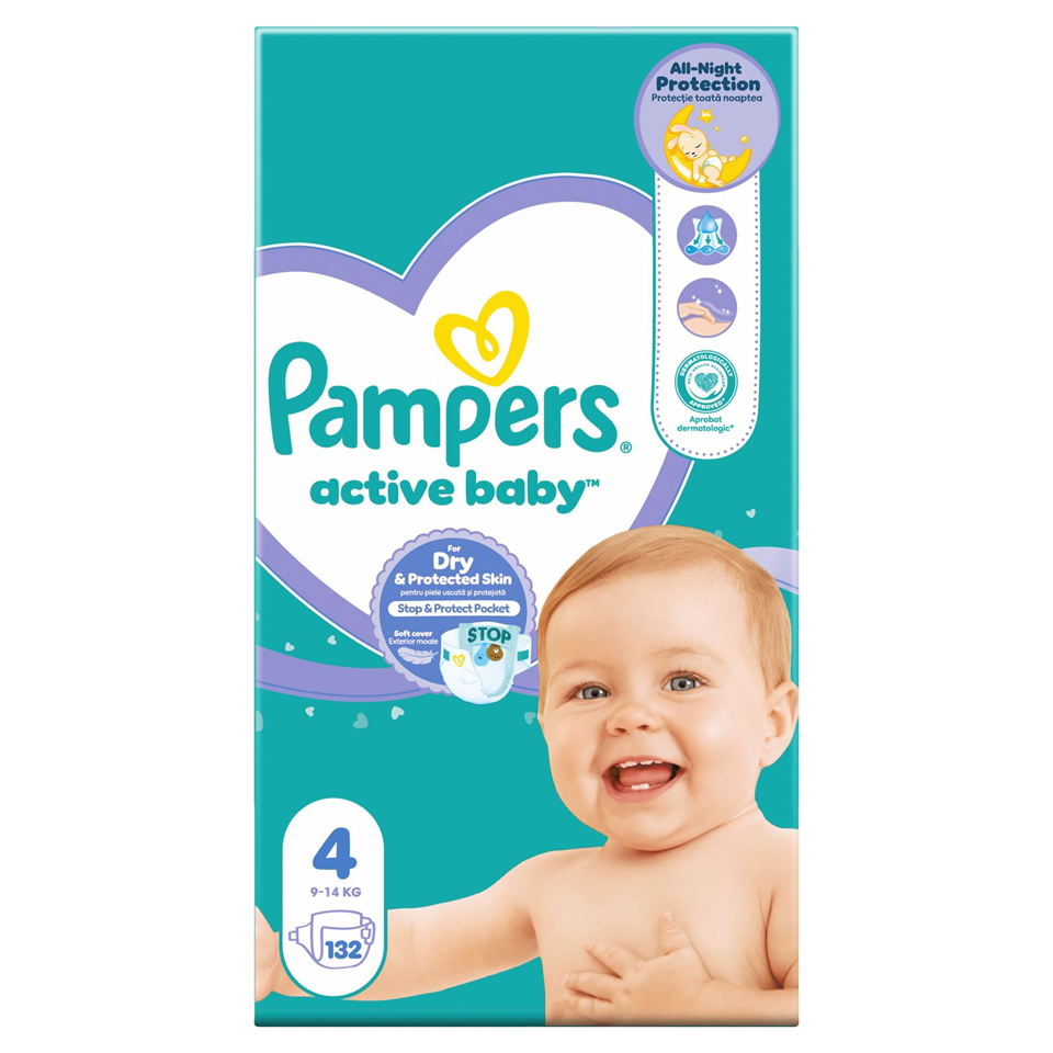 Pampers pelene pampers active mb 4 maxi 132 pampers