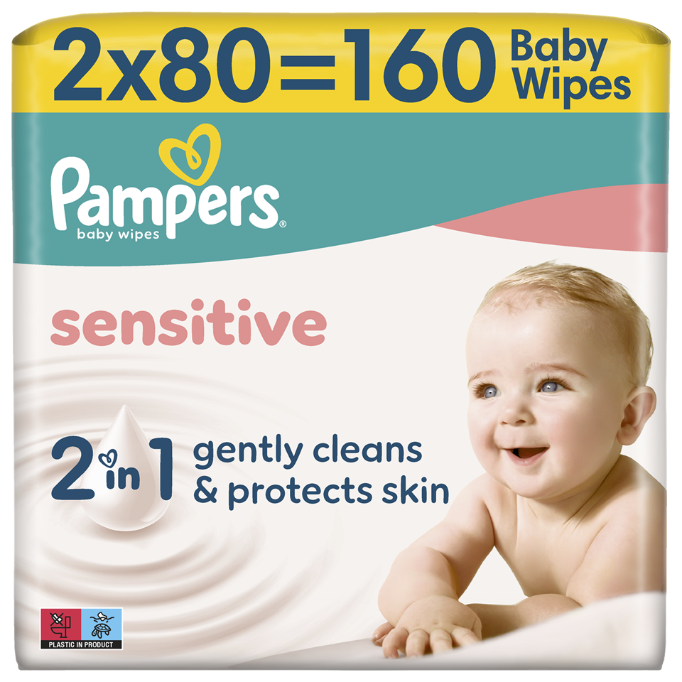 Vlazne mar.Pampers Sensitive 2x80