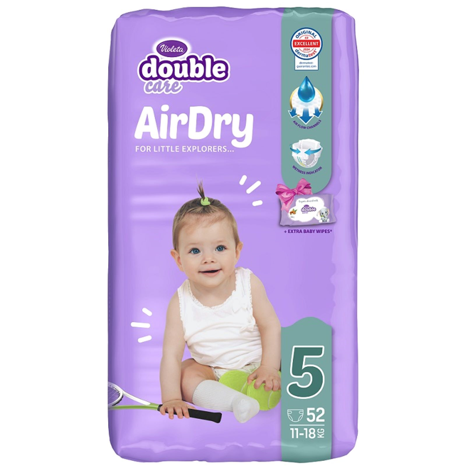 double care pelene AirDry XXL PACK, veličina 5 (11-18 kg), 94 kom