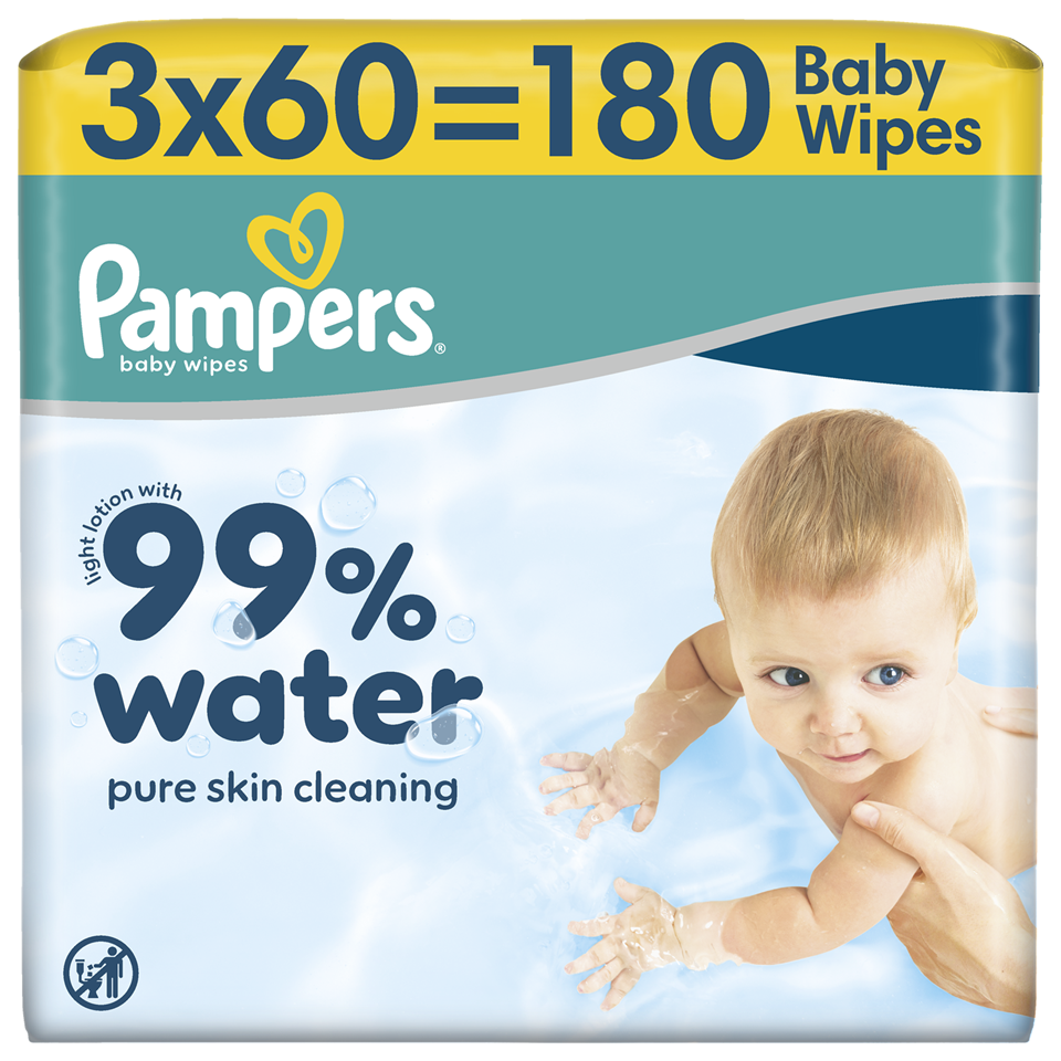 Vlazne maram.Pampers Aqua 3x60