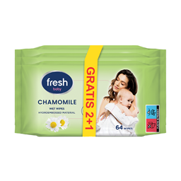 Maramice vlazne Fresh kamilica baby 64 2+1gratis Piramida 72